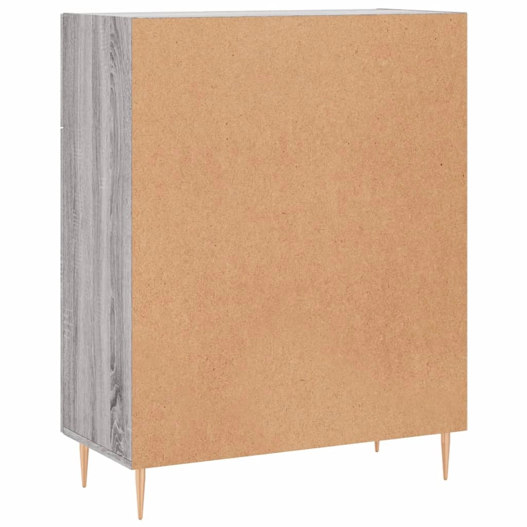 Buffet credenza cassettiera armadio mobile contenitore organizer cucina soggiorno Sonoma 69,5 x 34 x 90 cm legno ingegnerizzato grigio 02_0036495