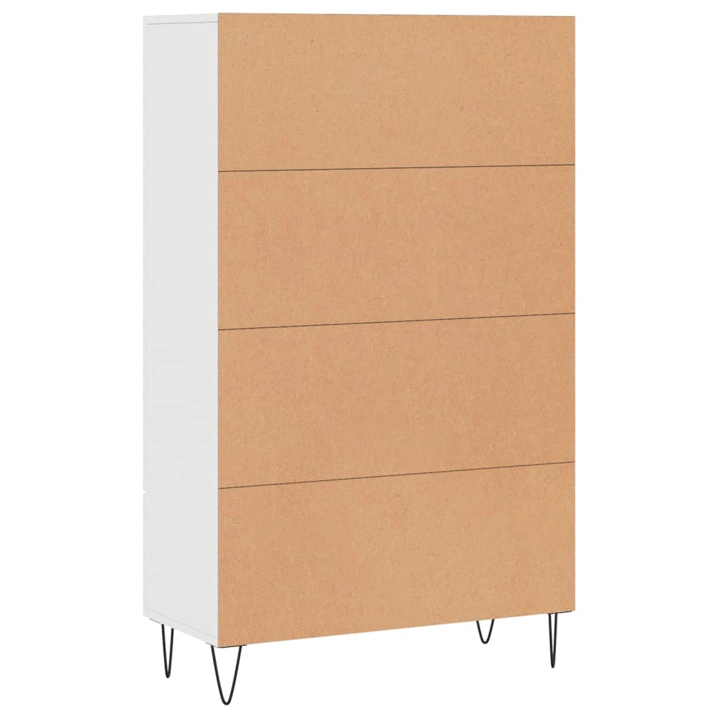 Buffet credenza cassettiera mobiletto mobile contenitore organizer cucina soggiorno salotto alto 69,5 x 31 x 115 cm legno ingegnerizzato bianco 02_0032513