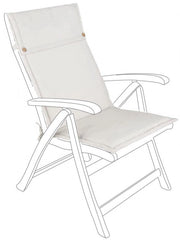 Cuscino Poly180 Naturale Schienale Alto in Tessuto per Esterno