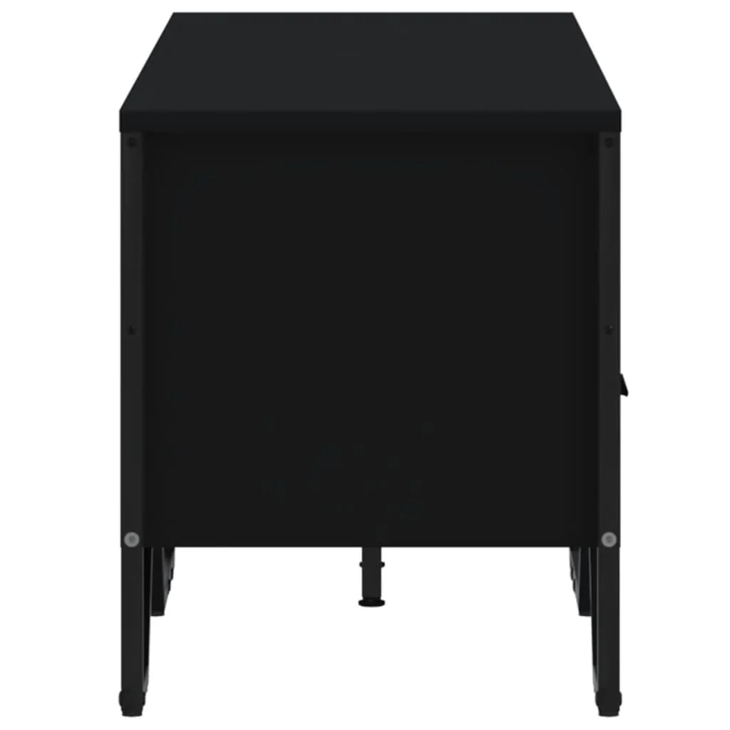 Mobile TV multimediale mensola TV credenza mobile TV sala da pranzo soggiorno camera da letto 122 x 34 x 41 cm legno ingegnerizzato nero 02_0025881