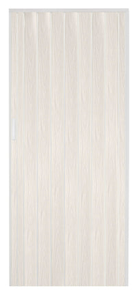 Porta a Soffietto da Interno 214x82 cm in PVC Chiusura Magnetica Bianco Venato