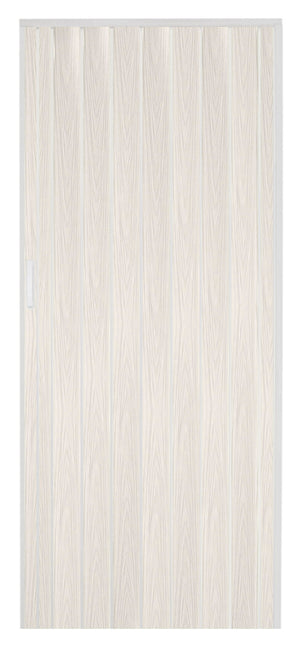 Porta a Soffietto da Interno 214x82 cm in PVC Chiusura Magnetica Bianco Venato