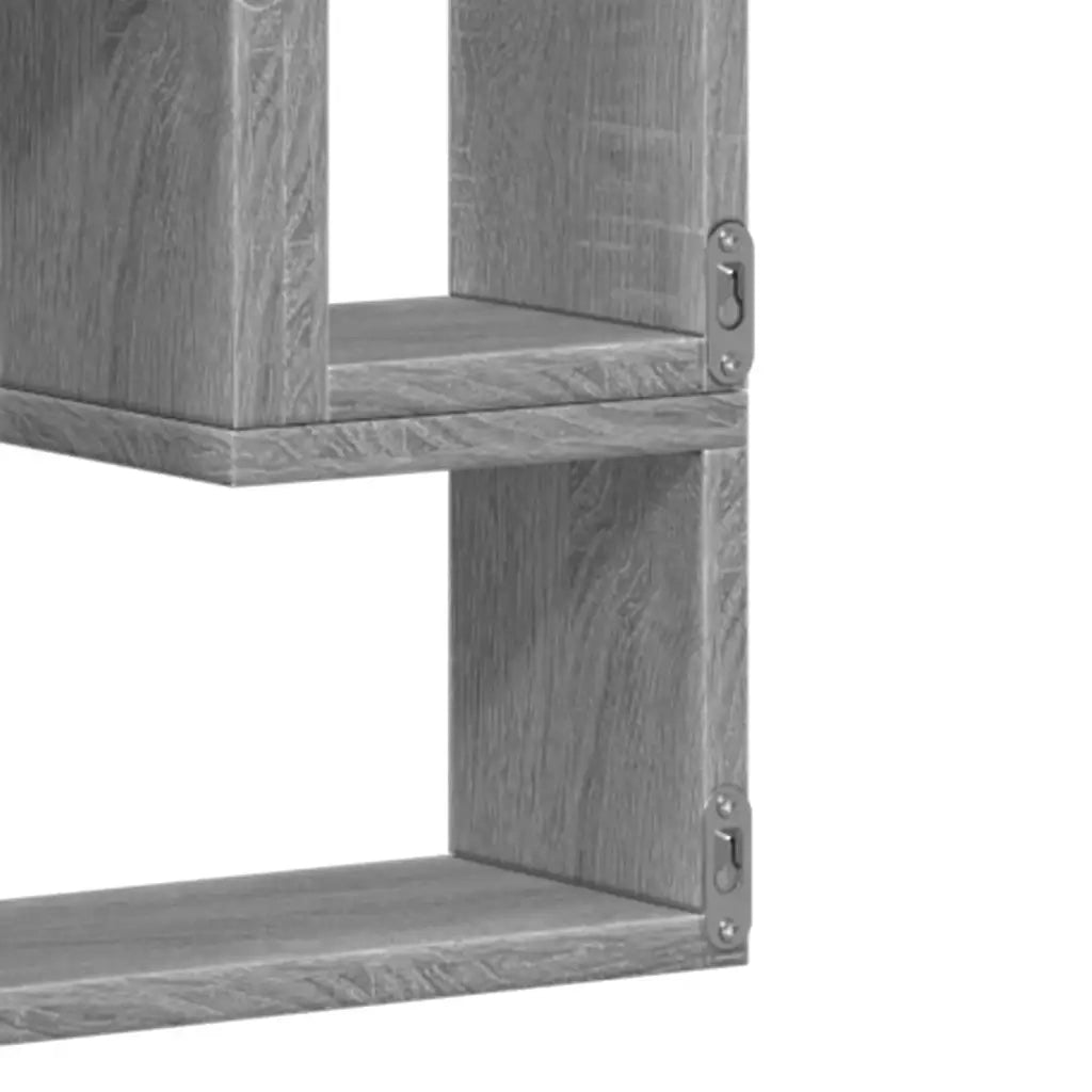 Mensola a Muro | Mensola a parete Grigio Sonoma 96x12x64 cm in Legno Multistrato