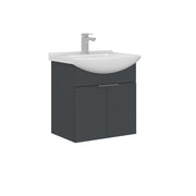 Mobile lavabo "Purus 55" - 55 x 50 x 58 cm - Antracite opaco