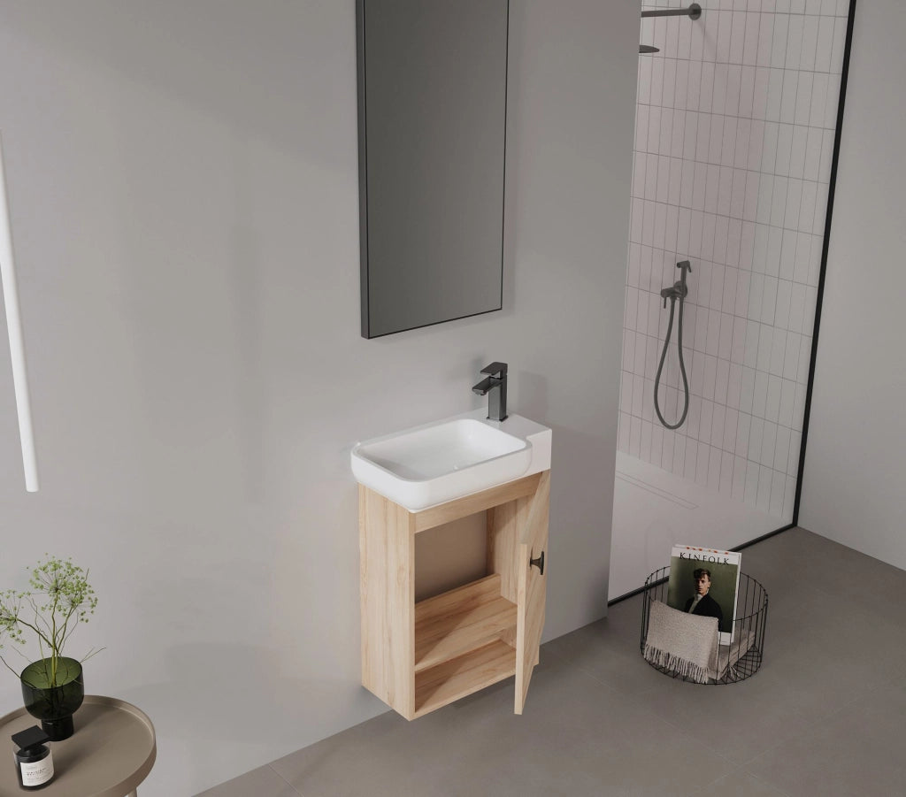 Mobile lavabo "Begonya 55" - 53 x 33 x 75 cm - Rovere
