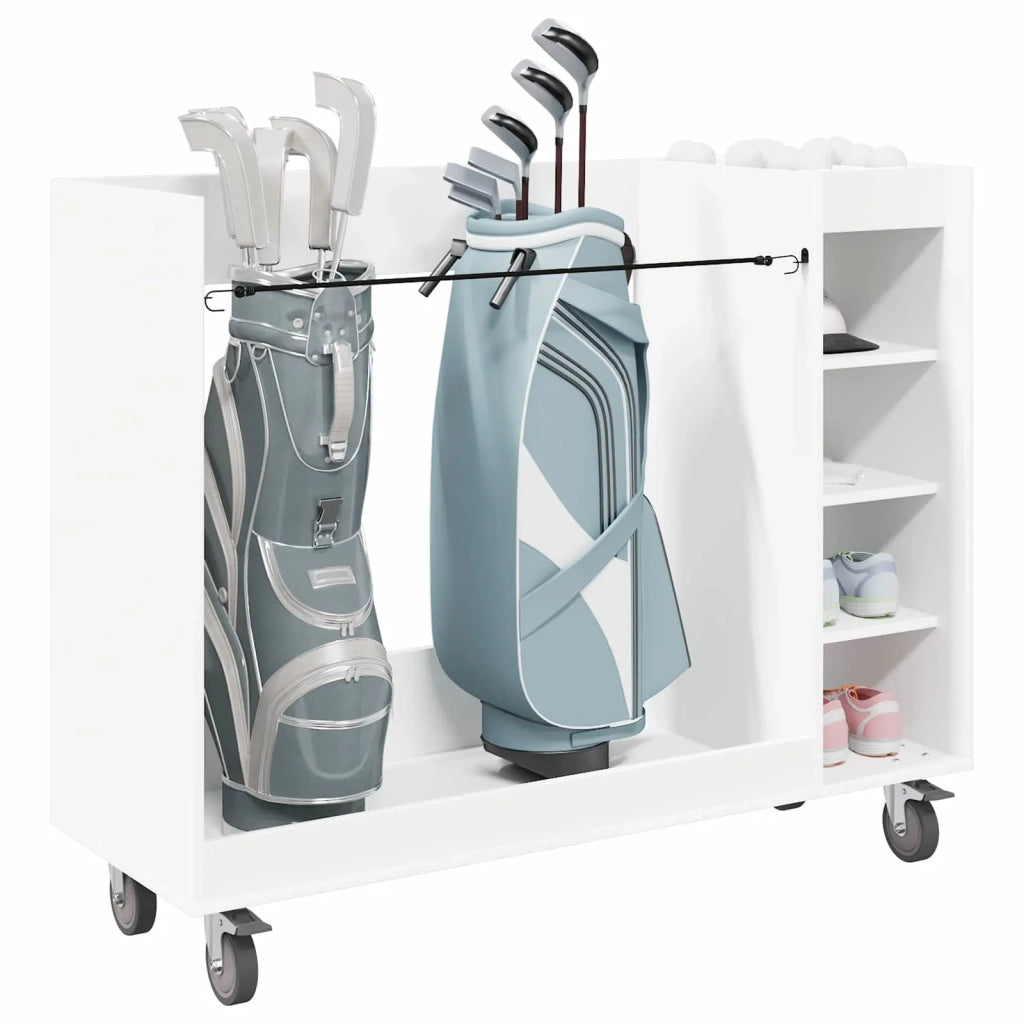 Armadio per Golf con ruota Tinta unita Bianco 120 x 45 x 98 cm 899471