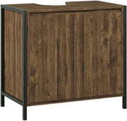 Specchio contenitore bagno Naola, Quercia/nero, 62.2 x 62.5 cm con 1 porta a specchio