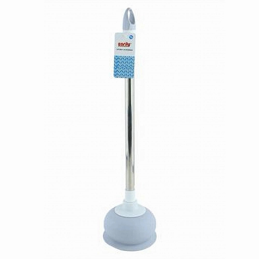 Trade Shop - Sturalavandino Bagno Ventosa In Gomma Per Wc Con Manico In Acciaio Plastica 87624 -