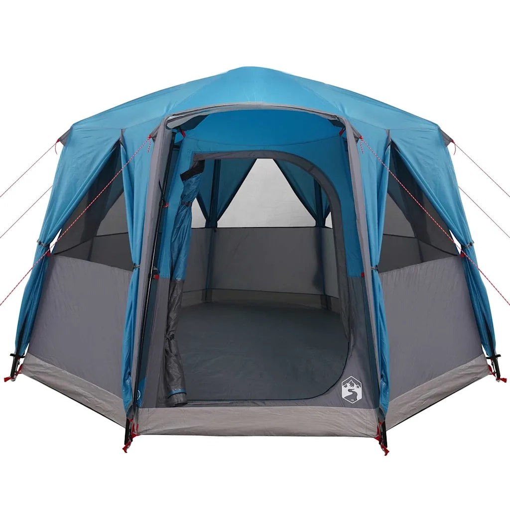 Tenda a cubo per 3 persone Blu e Grigio 320 x 320 x 203 cm 42004033