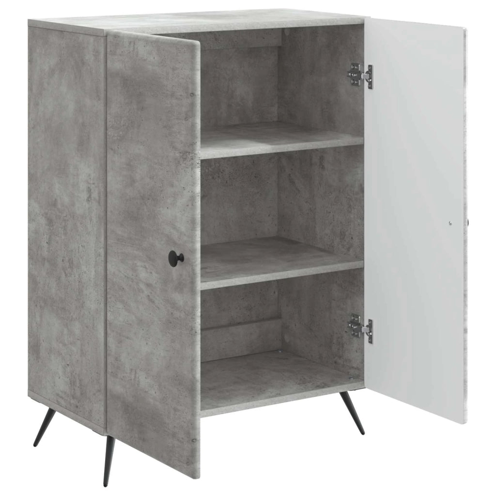 Credenza Grigio Cemento 66 x 34,5 x 90 cm Legno ingegnerizzato