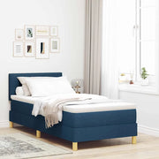 Letto a Sorgente LED con cuscino Blu 80 x 200 cm Tessuto 3342400