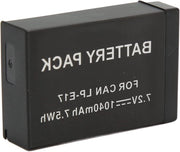 Batteria LP-E17 Alta Capacità Multi-Protezione 1040mAh Sostituzione per Canon 200D II-R10-RP-750D-M6mark2-800D-850D-77D-760D-M3-M5