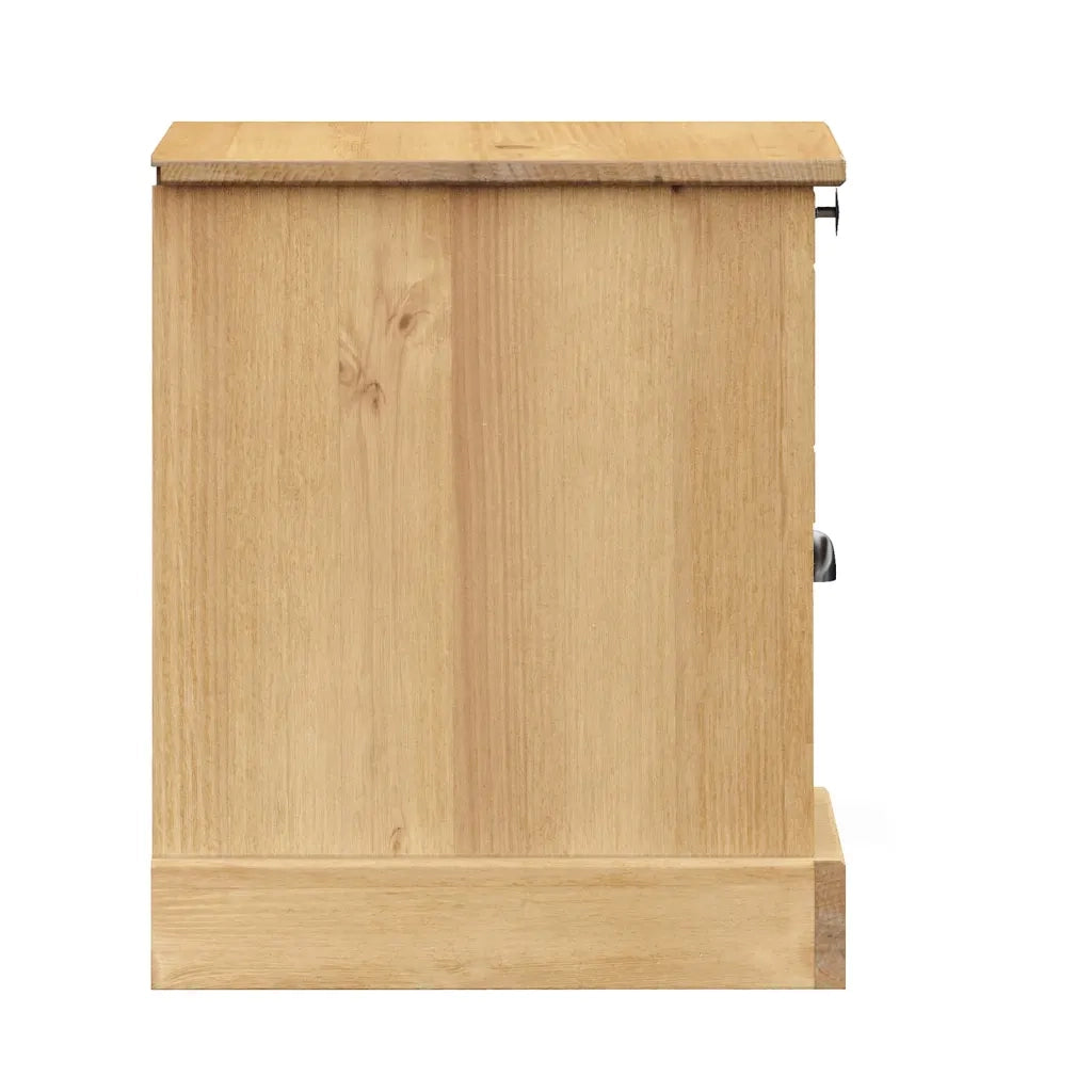 Comodino | Armadio da Notte | Mobiletto da notte VIGO 42x35x42 cm in Legno Massello di Pino