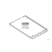 R 1XTOP L.507mm x ARMADIO SPORCO PULITO RESINA 1 ANTA- 1,0 pz