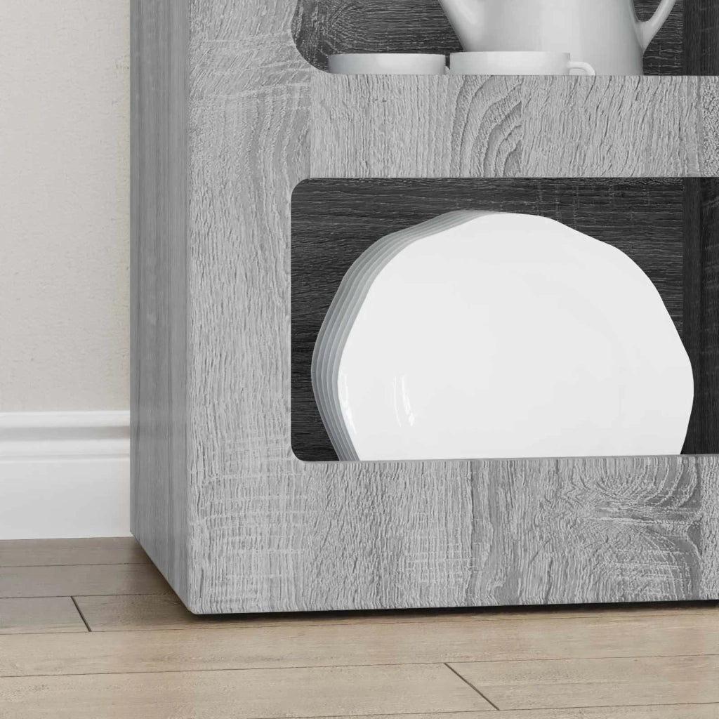 Credenza-Buffet-Armadio da cucina Grigio Sonoma 40 x 35 x 100,5 cm Legno multistrato