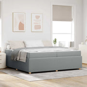 vidaXL Struttura letto con materasso Grigio chiaro 200 x 200 cm
