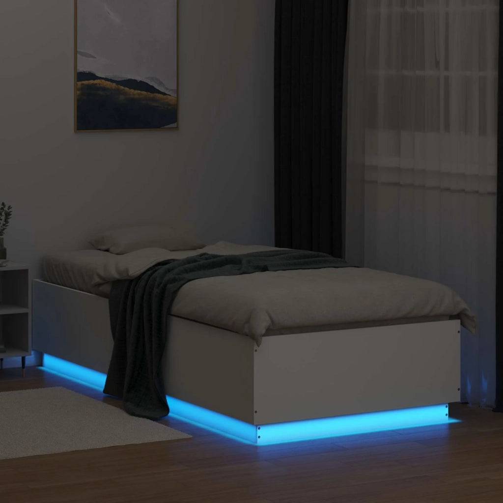 Letto con LED Bianco 80 x 200 cm Legno ingegnerizzato 3429565