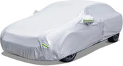 Copertura Auto con Porta a Zip, Serratura, Copertura per Auto con Strisce Riflettenti, Copertura Universale per Esterni per Auto (431 X 160 X 115cm)