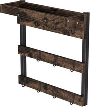 Wandrek a Mokken - Pannello di Stoccaggio - Montato alla Parete - Supporto per Mok - Raccoglitore di Cucina - in Legno e Metallo