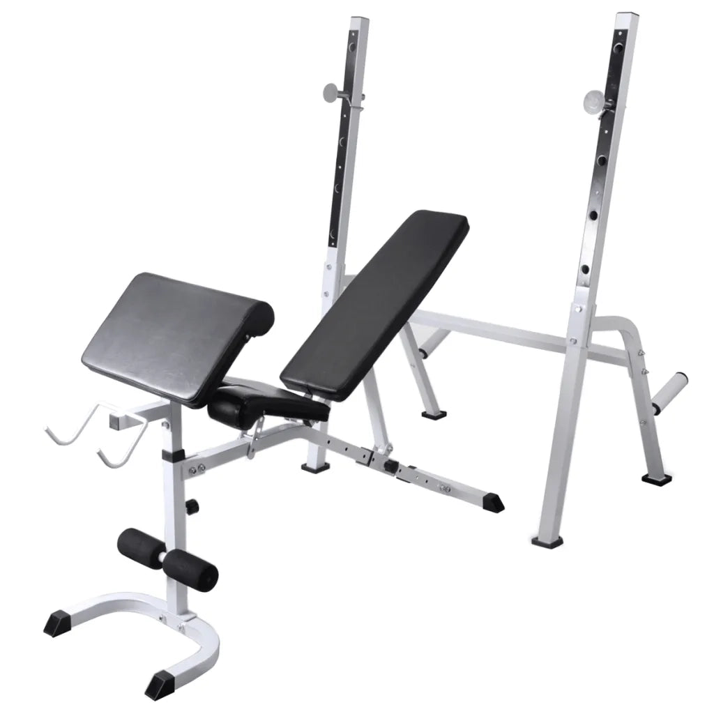 Panca Multifunzione con Rack Bilanciere e Set Manubri 90 kg cod mxl 58131