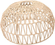 Lampada da soffitto a cappello per tavolo da cucina, soggiorno, caffè con cappello in paglia, rete di carta, lampeschiene in tessuto