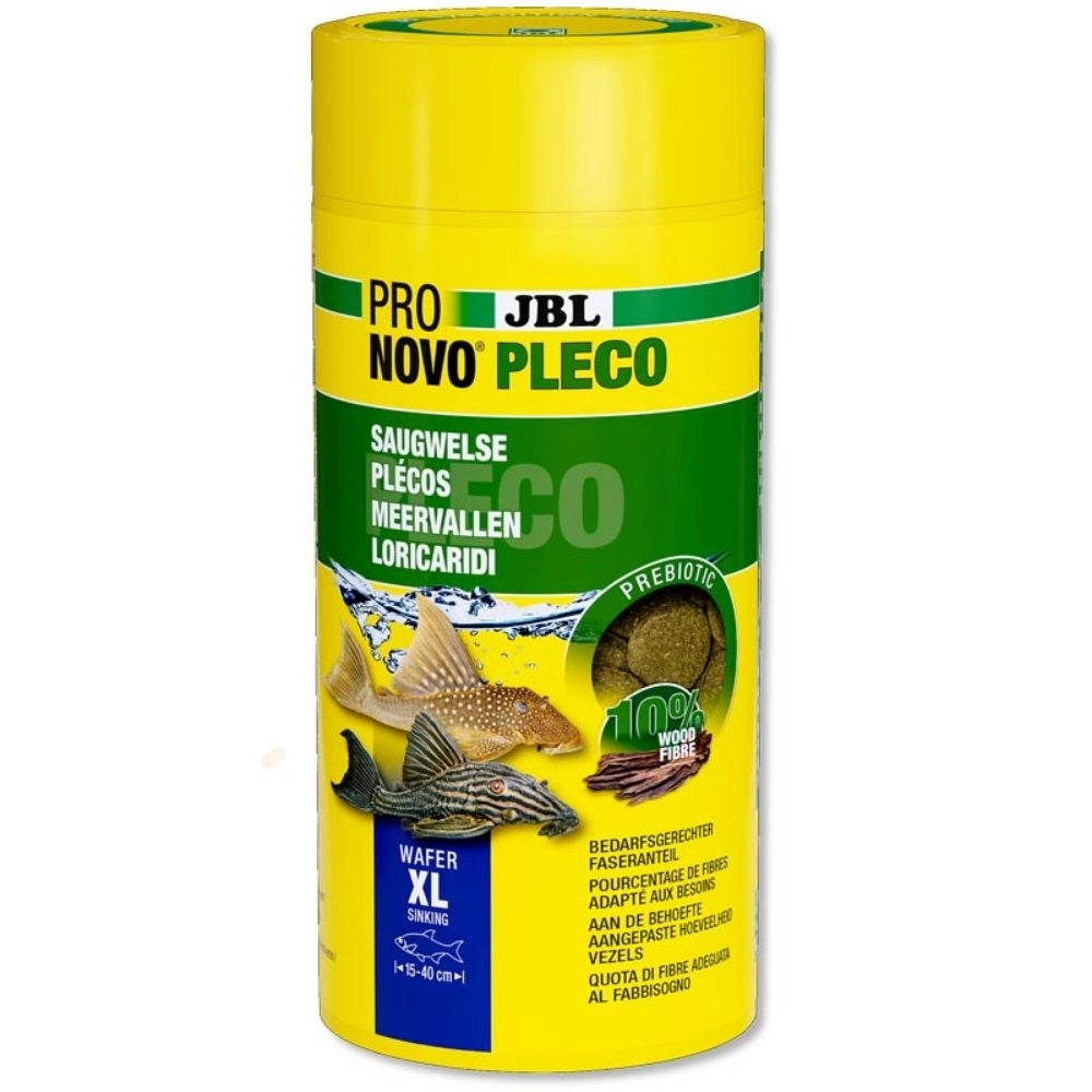 JBL ProNovo Pleco XL - Compresse di mangime per loricaridi erbivori da 15 a 40cm Formato: 1000 ml