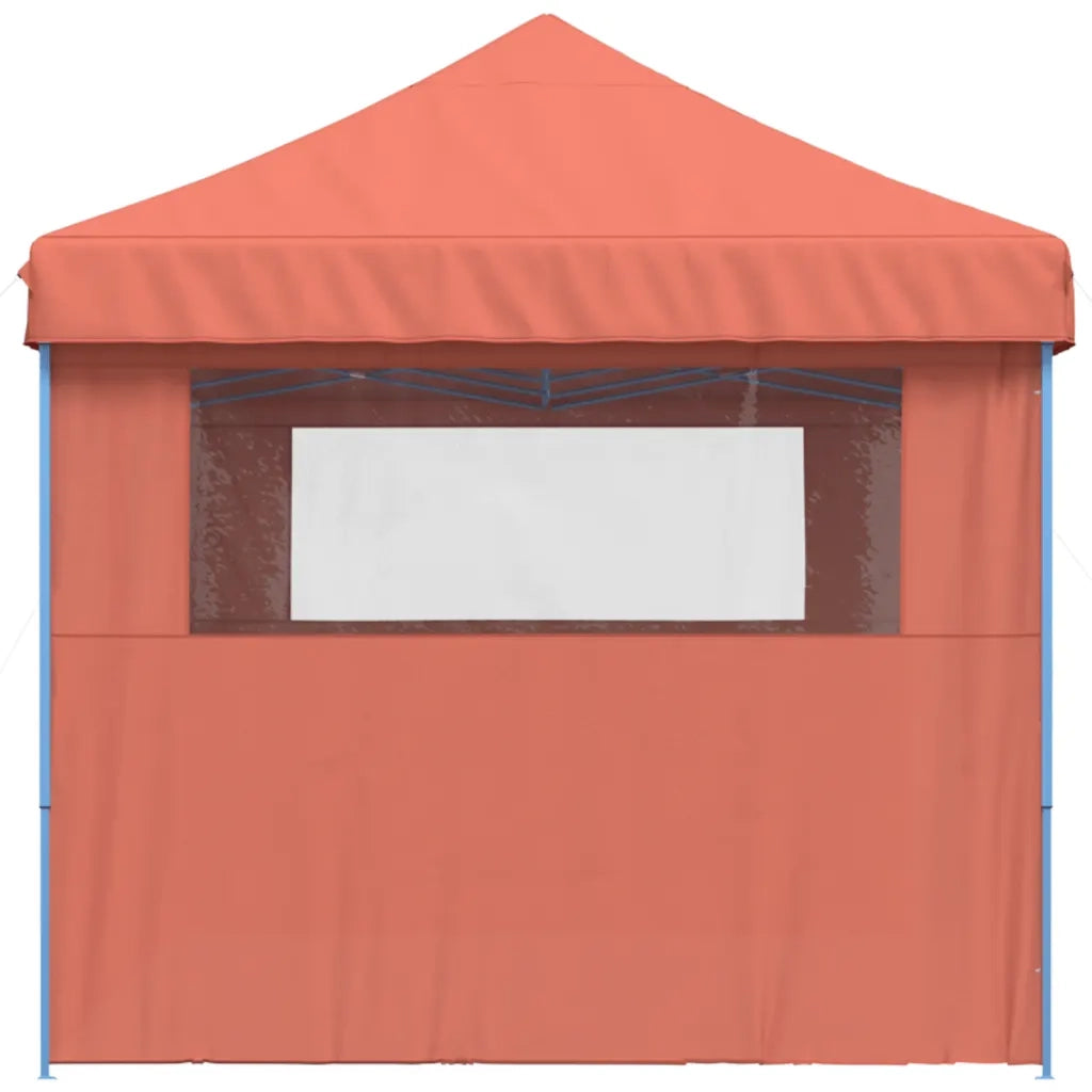 Tendone per Feste Pieghevole Pop-Up con 3 Pareti Terracotta