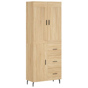 Credenza | Madia | Buffet da pranzo | Armadio da pranzo Rovere Sonoma 69,5x34x180 cm in Legno Multistrato