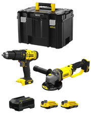 STANLEY FatMax Kit SVK212 (SFMCD711 + SFMCG400 + 2 x 2,0 Ah + Caricabatteria + TSTAK VI)