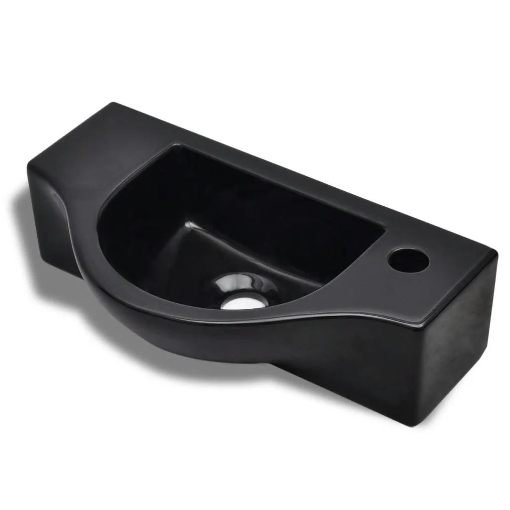 Lavabo da bagno in ceramica nera da 45 cm con foro per rubinetto 0 2_0002506