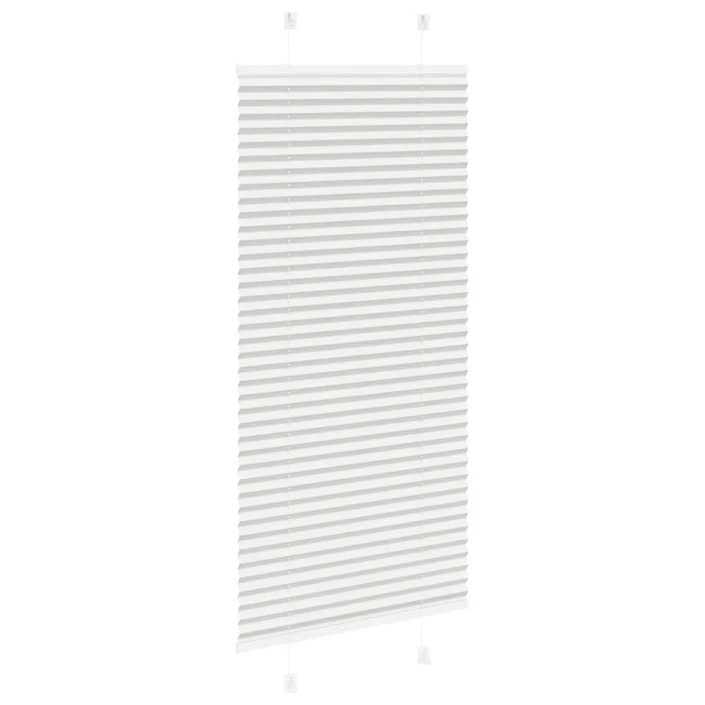 Tenda Plissettata Grigio Chiaro 55x150 cm Larghezza Tessuto