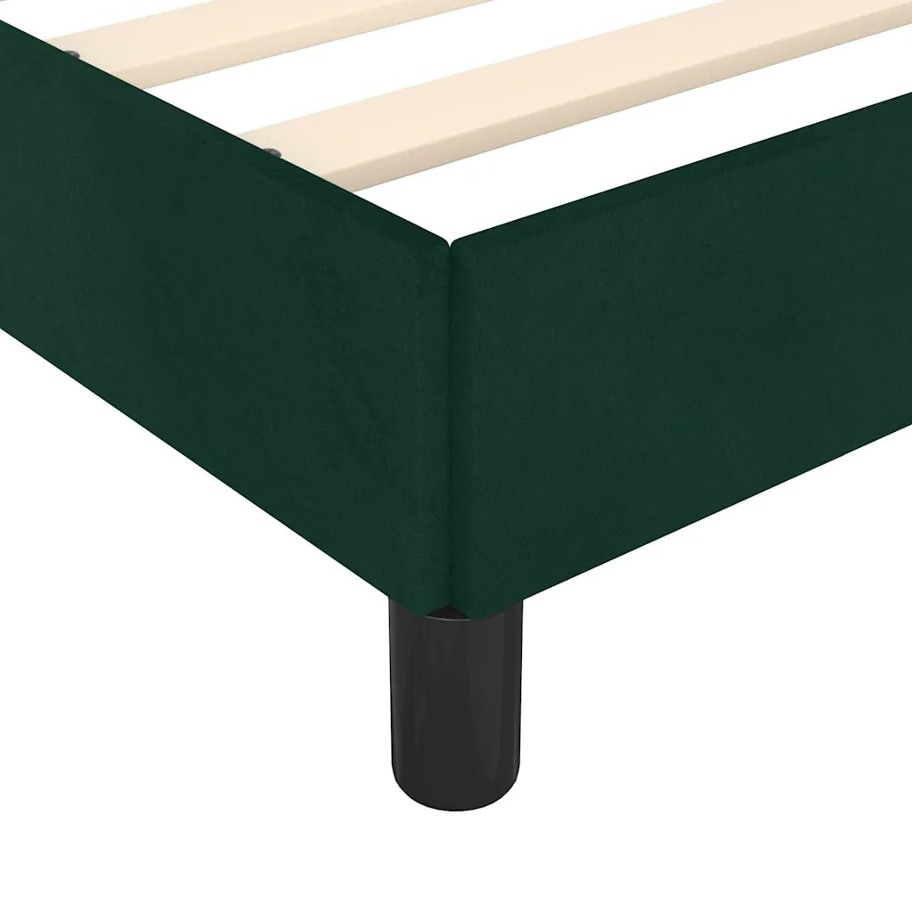 Giroletto senza Materasso-Struttura Letto Verde Scuro 80x200 cm in Velluto 772913
