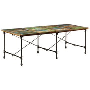 Tavolo da Pranzo 220x90x77 cm in Legno Massello di Recupero