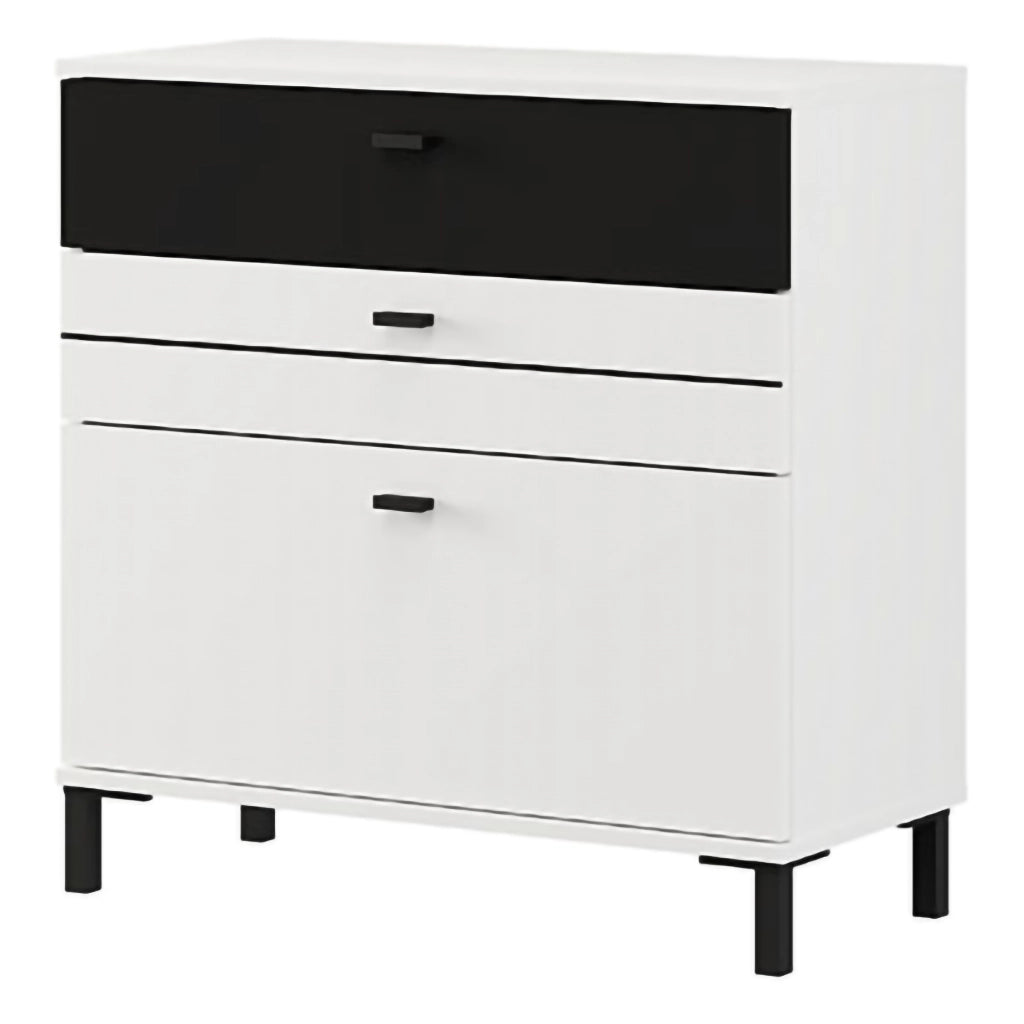 Madia Diani, Credenza un Ripiano, 77x35x78h cm Bianco
