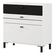 Madia Diani, Credenza un Ripiano, 77x35x78h cm Bianco
