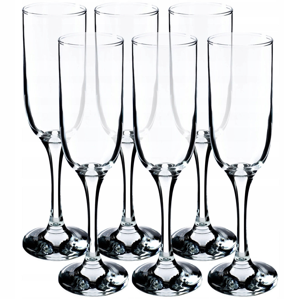 Set di 6 bicchieri da champagne/prosecco KADAX da 210 ml