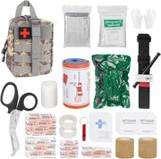 Kit di pronto soccorso per esterno 54 pezzi - Kit di emergenza impermeabile per casa auto campeggio escursioni sport (camouflage PRO)