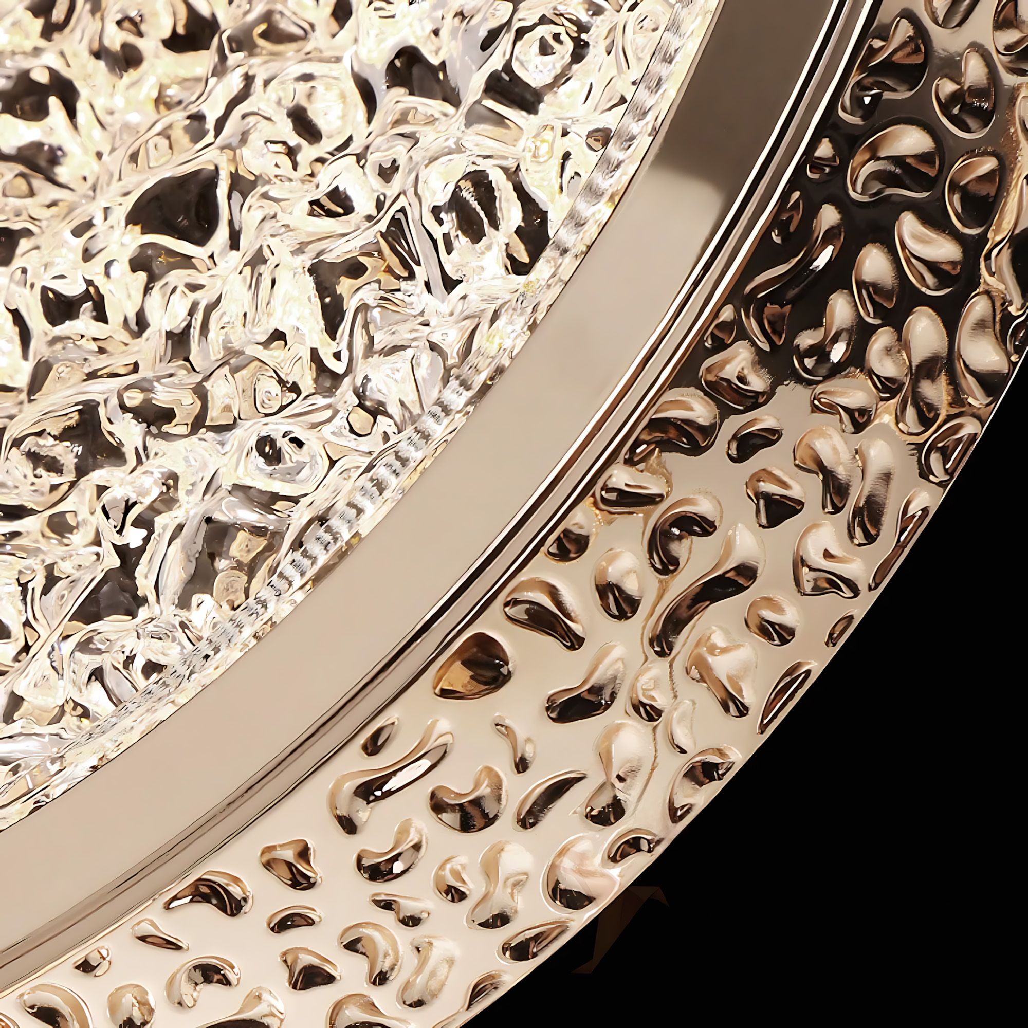 Lampadario A Sospensione In Cristallo Lhj106-1cp Light Rose Gold