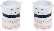 Set di uova in porcellana - uova in porcellana divertenti - regalo per il trasloco - uova in porcellana per bambini - uova in porcellana divertenti - regalo di casa (Set di 2)