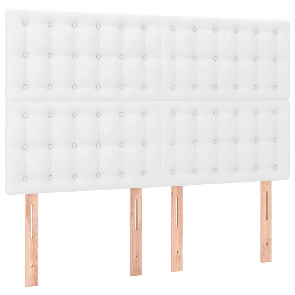 Giroletto a Molle con Materasso Bianco 140x190 cm in Similpelle 3129028