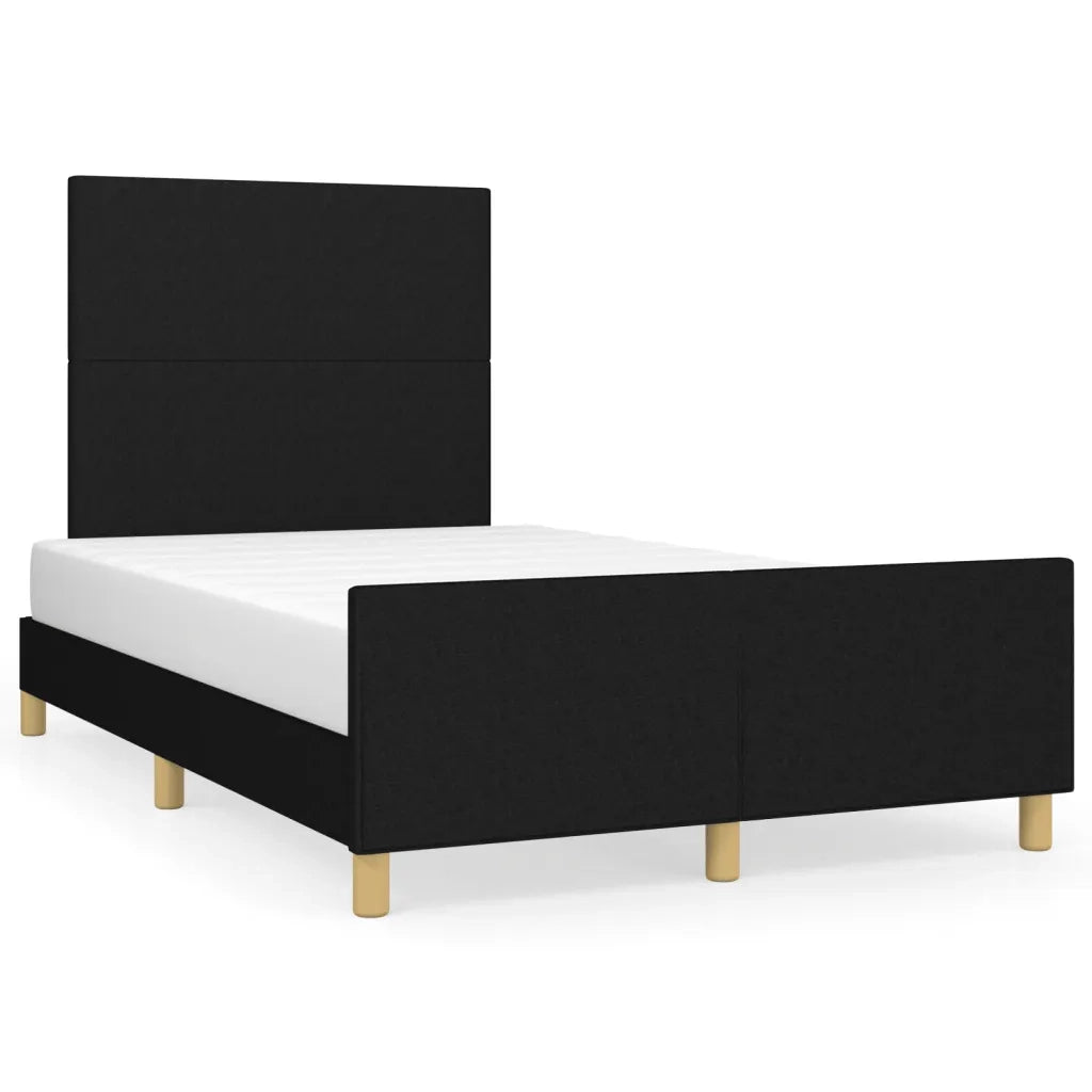 Giroletto senza Materasso Nero 120x190 cm in Tessuto 3270501