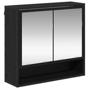 Scaffale da parete con lo scaffale Rovere Nero 65 x 20 x 60 cm CFW1455304