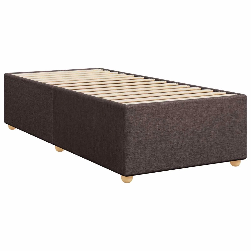 Letto box spring con materasso Marrone Scuro 90 x 190 cm 3453777