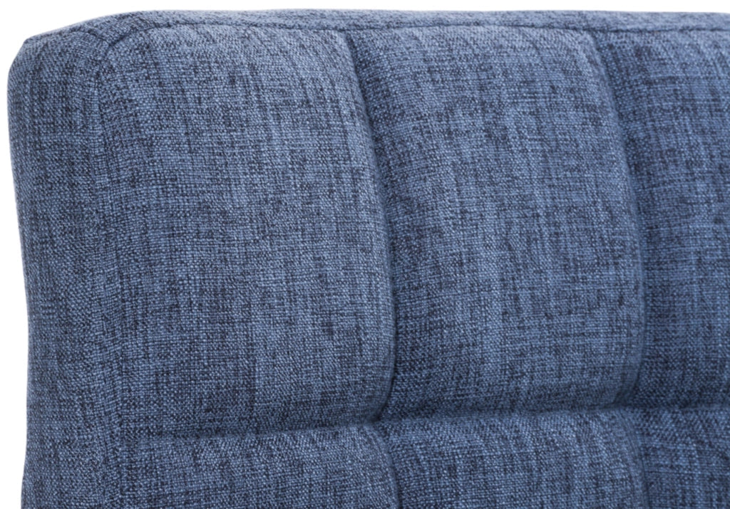 Set di 2 sgabelli Peru in tessuto blu
