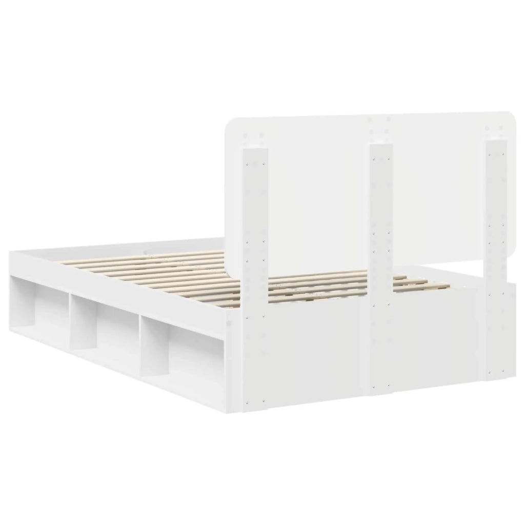 Struttura del letto Bianco 120 x 190 cm Pino massello