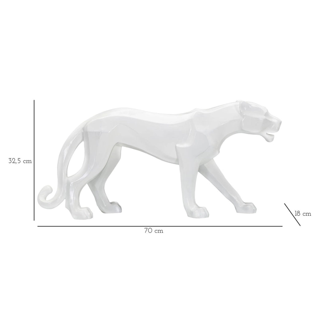 Scultura VKH367, Bianco, Poliresina, 70x18x32,5 cm