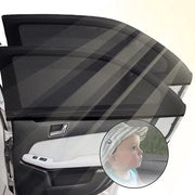 Zonnetenda per auto da bambino protezione UV 2 pezzi - ombreggiatore universale per vetri laterali - bambini animali domestici (posteriore) - Protezione solare