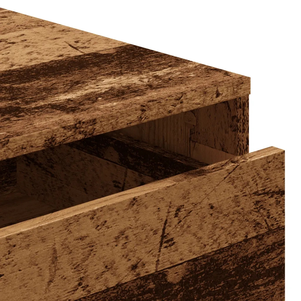 Cassettiera Angolare Legno Antico 80x41x58 cm Legno Multistrato CFW6385165