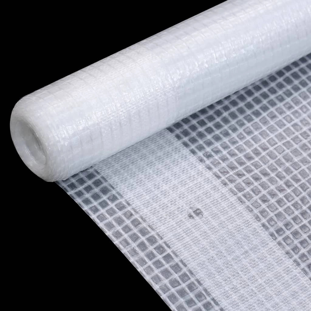 Set di due teloni Leno per la costruzione di serre campeggio protezione di mobili da giardino rimorchi giardino esterno 260 g/m² 3x2 m bianco 02_0002217