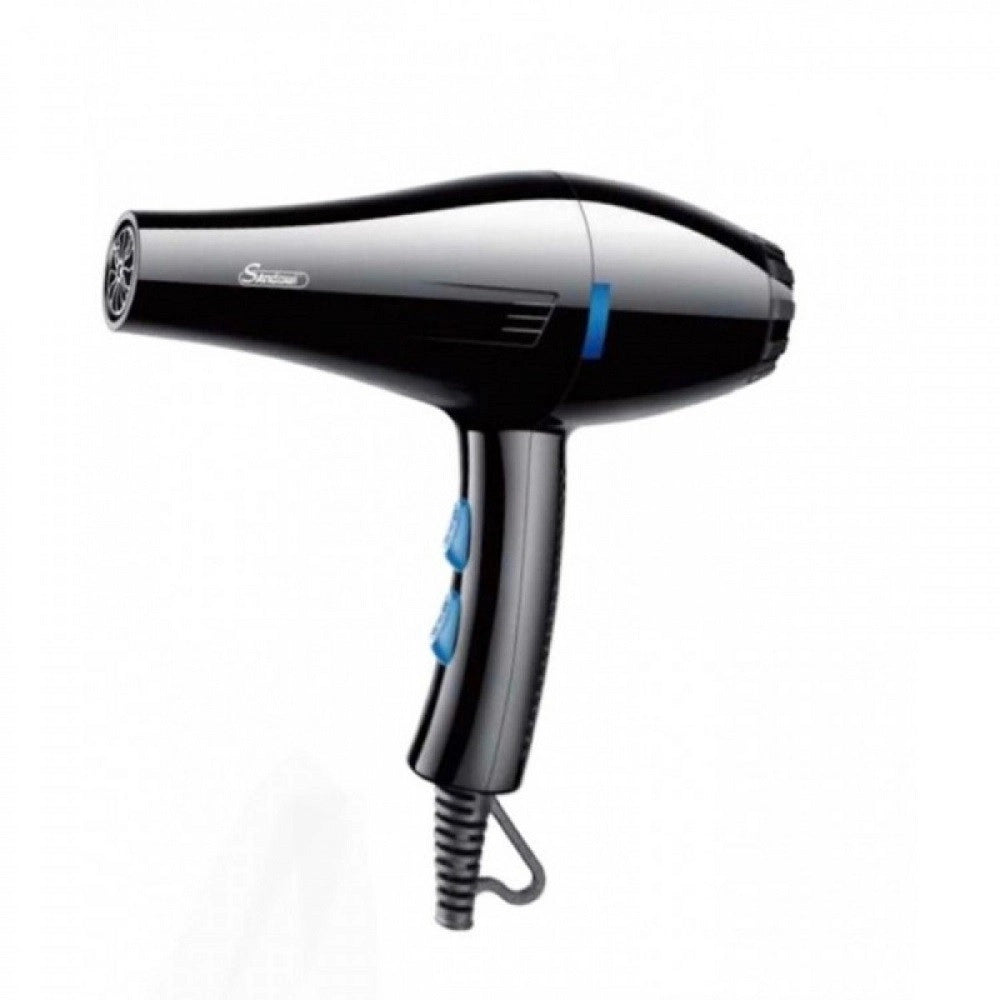 Trade Shop - Asciugacapelli Phon Professionale Q-f661 2200 Watt Portatile Con Ioni Negativi -